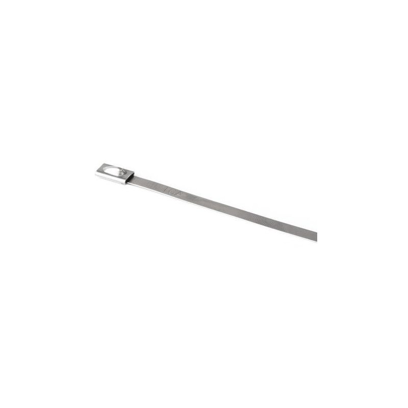 1 Bag of 100 - HellermannTyton Cable Tie, Roller Ball, 838mm x 4.6 mm, Metallic 316 Stainless Steel, Pk-100