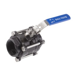 1 pcs - RS PRO Carbon Steel Full Bore, 2 Way, Ball Valve, BSPP 2in