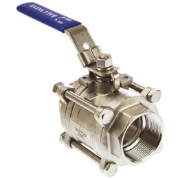 1 pcs - RS PRO Stainless Steel Full Bore, 2 Way, Ball Valve, BSPP 2in