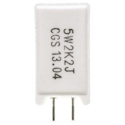 5 pcs - TE Connectivity 2.2kΩ Metal Oxide Resistor 5W ±5% SQMR52K2J