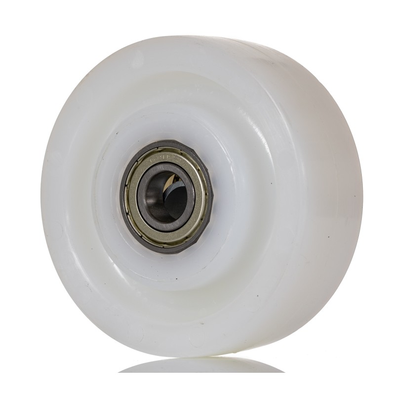 1 pcs - LAG White Polyamide Hygienic, Low Rolling Resistance, Non-Marking Trolley Wheel, 450kg