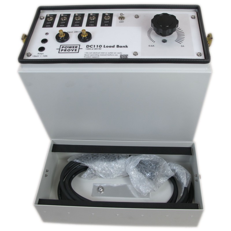 1 pcs - Powerprove DC110/3/PWR Resistive Portable Load Bank, 3kW, 0.6 - 120 A