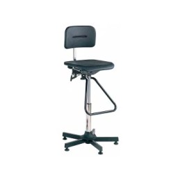 1 pcs - Bott Black Plastic Drafting Chair, 120kg Weight Capacity