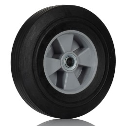 1 pcs - RS PRO Black Rubber Corrosion Resistant Trolley Wheel, 600kg