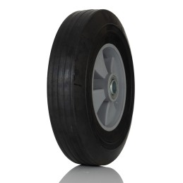 1 pcs - RS PRO Black Rubber Corrosion Resistant Trolley Wheel, 600kg