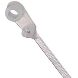 1 Bag of 1000 - Thomas & Betts Cable Ties, 152.4mm x 3.56 mm, Natural Nylon, Pk-100