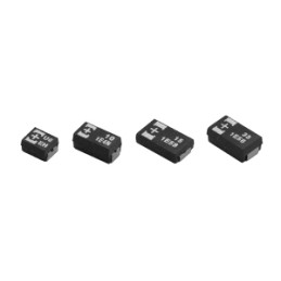 5 pcs - Panasonic 100μF Surface Mount Polymer Capacitor, 16V dc