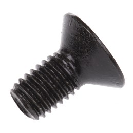 1 Box of 50 - RS PRO M8 x 16mm Hex Socket Countersunk Screw Black, Self-Colour Steel