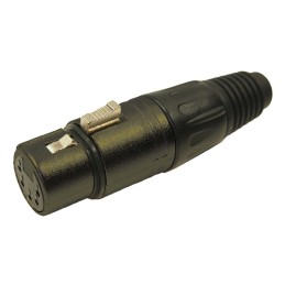 1 Bag of 2 - RS PRO Cable Mount XLR Connector, Female, 5 Way, Silver Plating