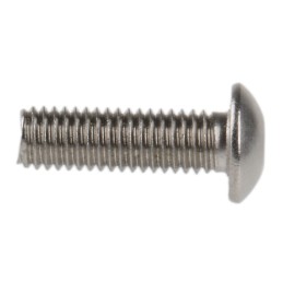 1 Box of 50 - RS PRO Plain Stainless Steel Hex Socket Button Screw, ISO 7380, M5 x 16mm
