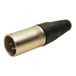 1 Bag of 2 - RS PRO Cable Mount XLR Connector, Male, 4 Way, Silver Plating