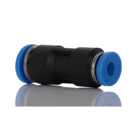 1 Bag of 10 - RS PRO Straight Tube-to-Tube Adaptor, Push In 4 mm to Push In 6 mm, Tube-to-Tube Connection Style