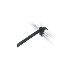 10 pcs : 13145B - CBL TIE LOCKING BLK 50LB 7.87'