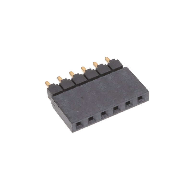10 pcs : ESW-106-12-G-S - CONN SOCKET 6POS 0.1 GOLD PCB