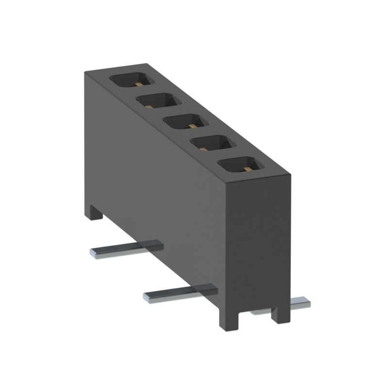 10 pcs : MMS-105-02-F-SV - CONN RCPT 5POS 0.079 GOLD SMD