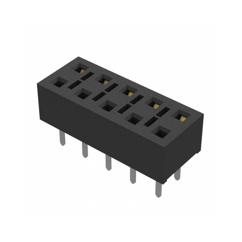 10 pcs : HLE-105-02-L-DV-TE - CONN RCPT 10POS 0.1 GOLD PCB