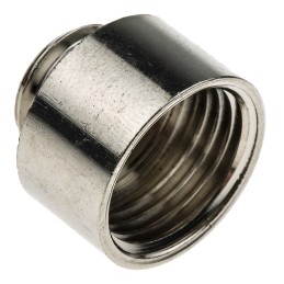 1 Bag of 5 - Lapp Cable Gland Adaptor, M12 Exterior Thread, M16 Interior Thread, Nickel Plated Brass, SKINDICHT Series