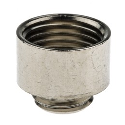 1 Bag of 5 - Lapp Cable Gland Adaptor, M12 Exterior Thread, M16 Interior Thread, Nickel Plated Brass, SKINDICHT Series