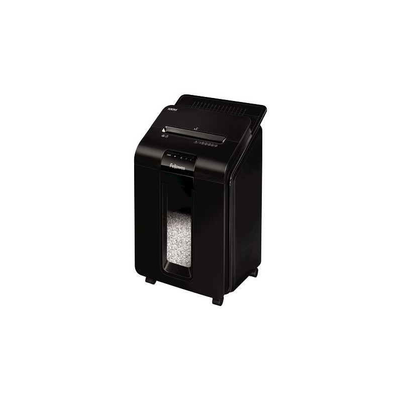 1 pcs - Fellowes AutoMax 100M 23L Mini Cut Shredder Credit Cards and Paper Clips, Shreds Staples