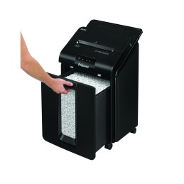 1 pcs - Fellowes AutoMax 100M 23L Mini Cut Shredder Credit Cards and Paper Clips, Shreds Staples