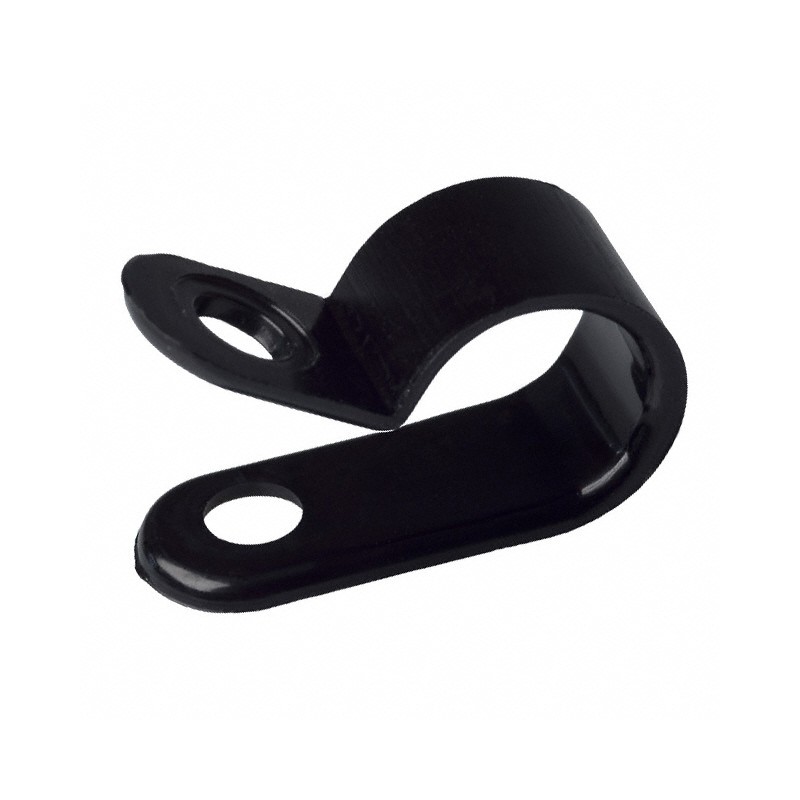 10 pcs : N-6-BK - CBL CLAMP P-TYPE BLACK FASTENER