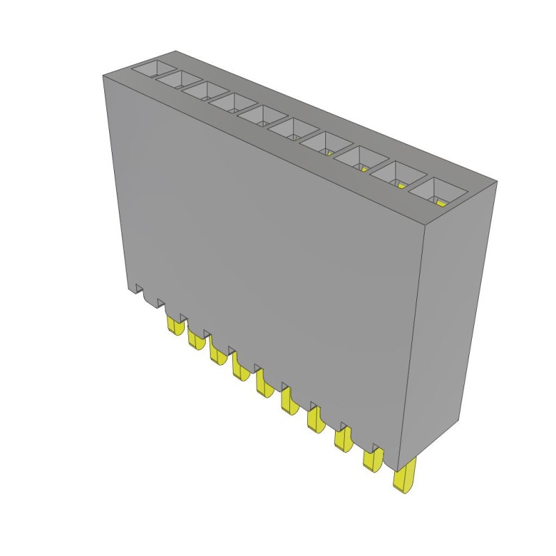 10 pcs : SMS-110-01-L-S - THROUGH-HOLE MICRO SOCKET, 0.050