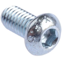 1 Box of 50 - RS PRO Bright Zinc Plated Steel Hex Socket Button Screw, ISO 7380, M6 x 12mm