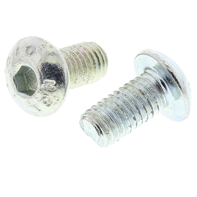 1 Box of 50 - RS PRO Bright Zinc Plated Steel Hex Socket Button Screw, ISO 7380, M5 x 10mm