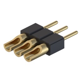 10 pcs : 830-10-003-10-005000 - CONN HDR STRIP SOLDER 3POS GOLD