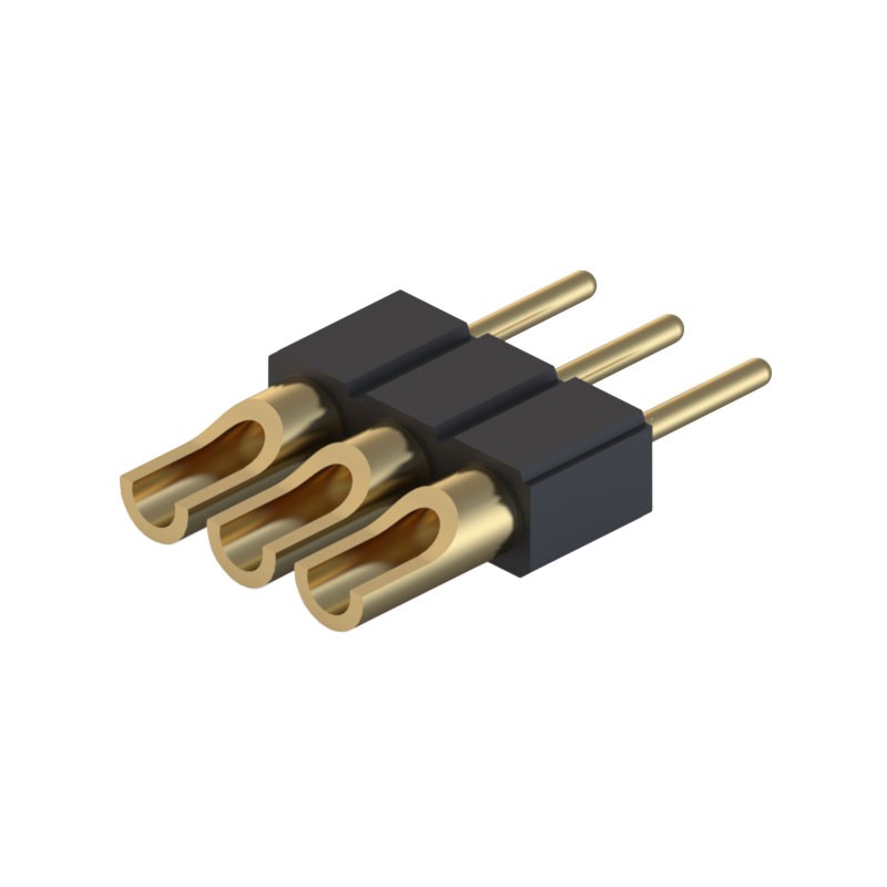10 pcs : 830-10-003-10-005000 - CONN HDR STRIP SOLDER 3POS GOLD