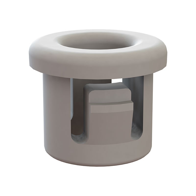 10 pcs : 22MP03753W - BUSHING 0.187' NYLON WHITE