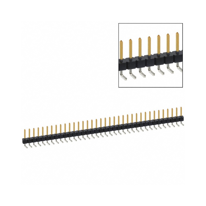 10 pcs : PBC36SBAN - CONN HEADER R/A 36POS 2.54MM