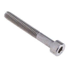 1 Box of 50 - RS PRO M4 x 30mm Hex Socket Cap Screw Plain Stainless Steel
