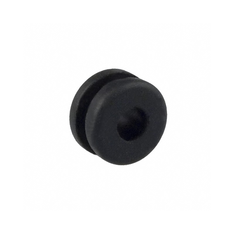 10 pcs : 730 - GROMMET 0.125' RUBBER BLACK