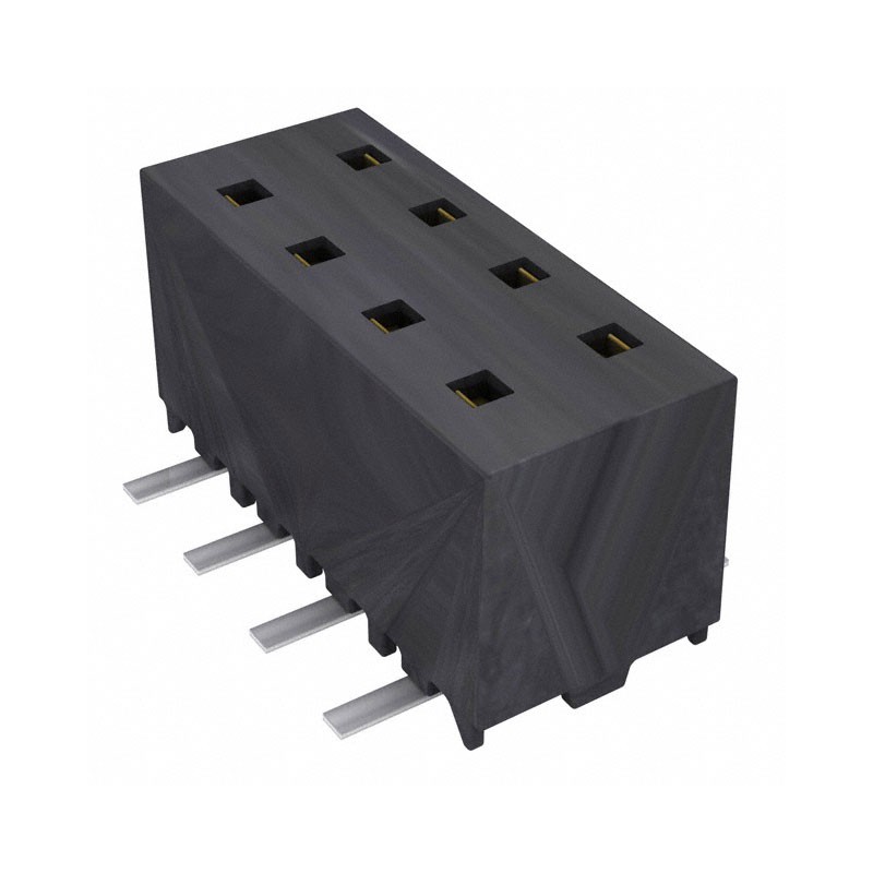 10 pcs : MMS-104-02-L-DV - CONN RCPT 8POS 0.079 GOLD SMD