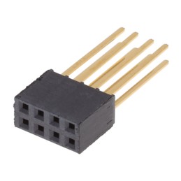 10 pcs : SSW-104-04-G-D - CONN RCPT 8POS 0.1 GOLD PCB