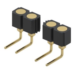 10 pcs : 399-10-106-10-008000 - CONN SPRING TARGET 6POS R/A PCB