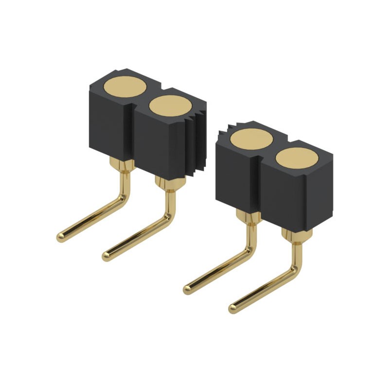 10 pcs : 399-10-106-10-008000 - CONN SPRING TARGET 6POS R/A PCB