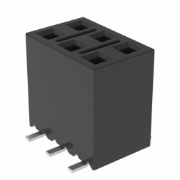 10 pcs : SSM-103-L-DV-LC - CONN RCPT 6POS 0.1 GOLD SMD