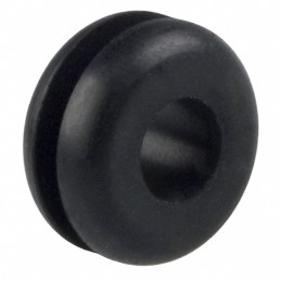 10 pcs : 736 - GROMMET 0.187' RUBBER BLACK