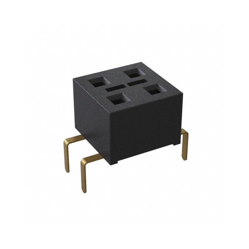 10 pcs : HLE-102-02-G-DV-PE - CONN RCPT 4POS 0.1 GOLD PCB