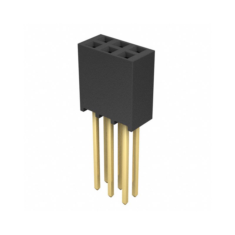 10 pcs : SSQ-103-04-G-D - CONN RCPT 6POS 0.1 GOLD PCB