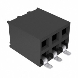 10 pcs : SSM-103-L-DH - CONN RCPT .100' 6POS DUAL HORZ