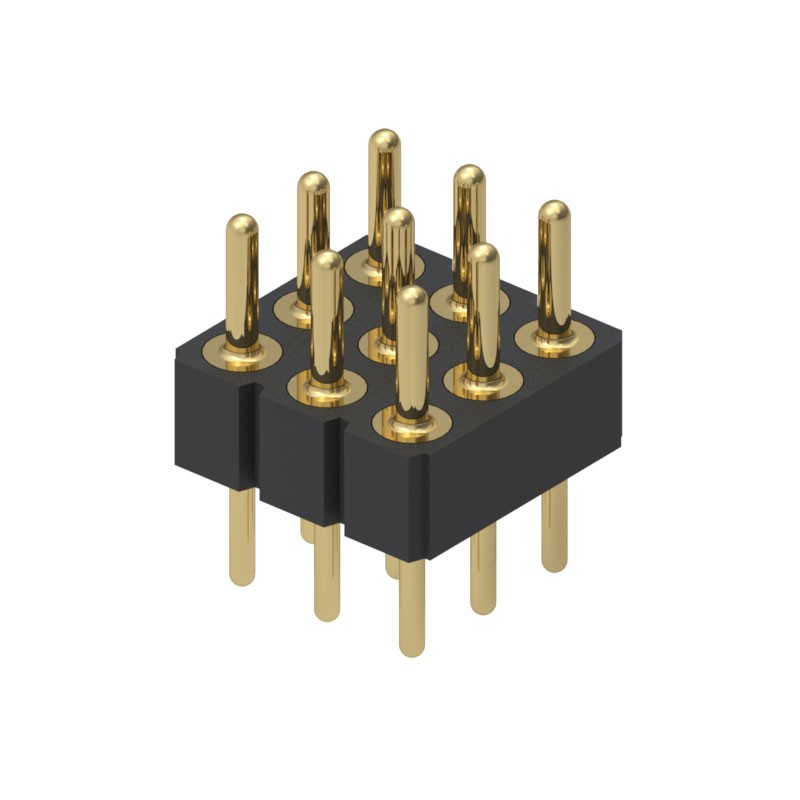 10 pcs : 804-10-009-10-002000 - CONN HEADER VERT 9POS 2.54MM