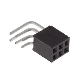 10 pcs : SSQ-102-02-L-T-RA - CONN RCPT 6POS 0.1 GOLD PCB R/A