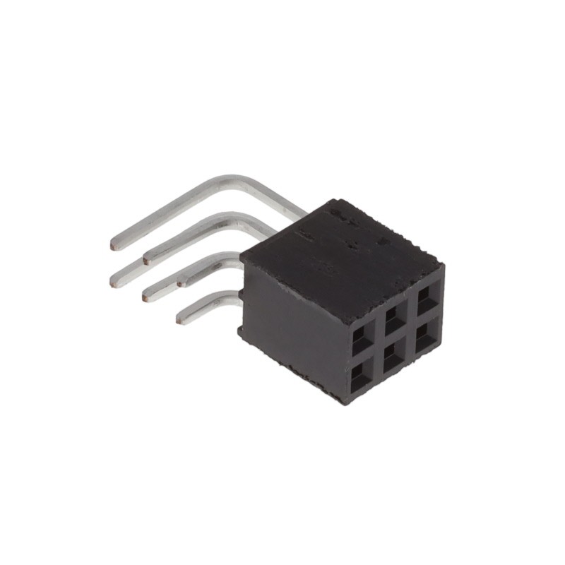 10 pcs : SSQ-102-02-L-T-RA - CONN RCPT 6POS 0.1 GOLD PCB R/A