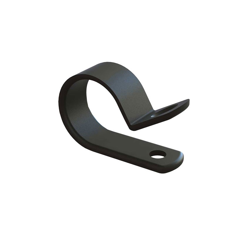 10 pcs : N-10B-BK - CBL CLAMP P-TYPE BLACK FASTENER