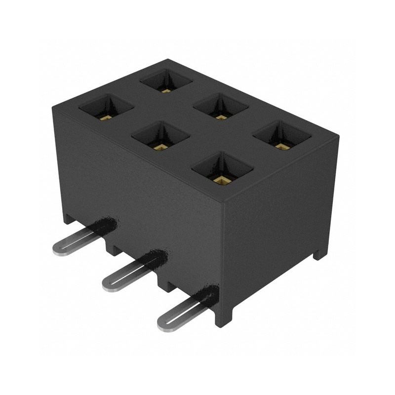 10 pcs : SMM-103-02-F-D - CONN RCPT 6POS 0.079 GOLD SMD