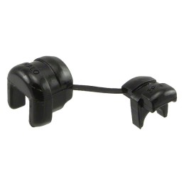 10 pcs : SRB-R-2 - BUSHING W/STR RELIEF NYLON BLACK