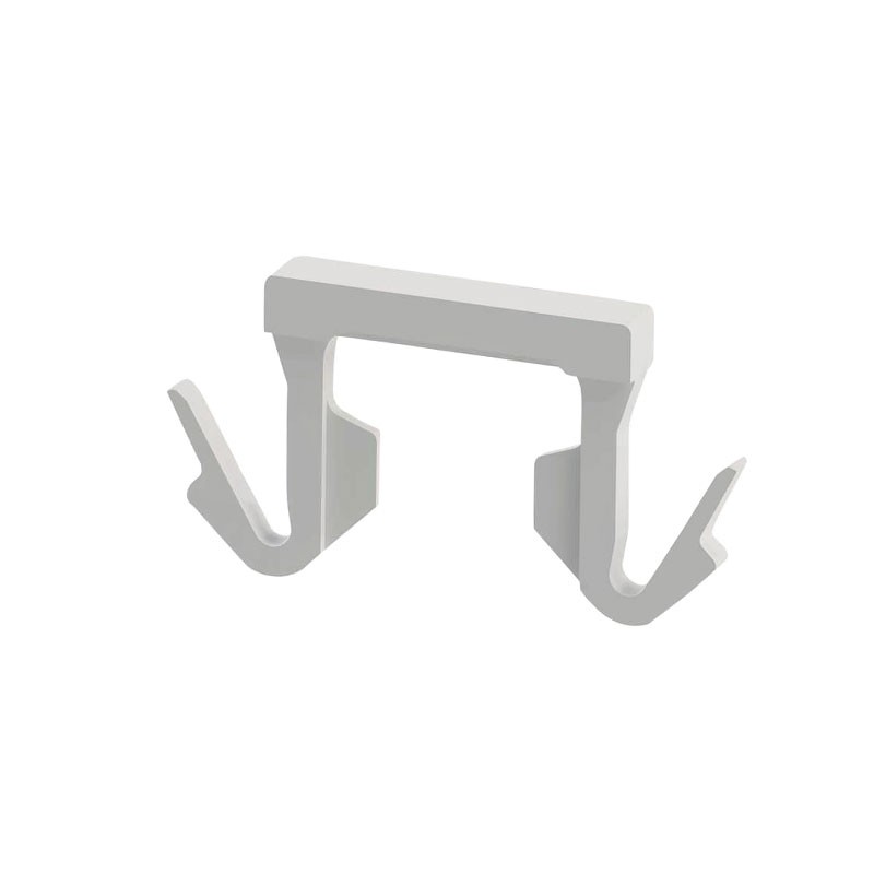 10 pcs : FCCE-9-01 - CBL CLAMP FLAT NATURAL PUSH IN